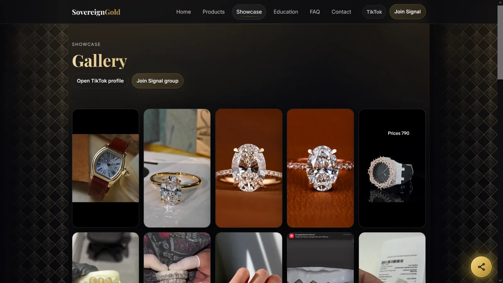 ภาพหน้าจอเว็บไซต์ผลงาน KED Grillz ลำดับที่ 2