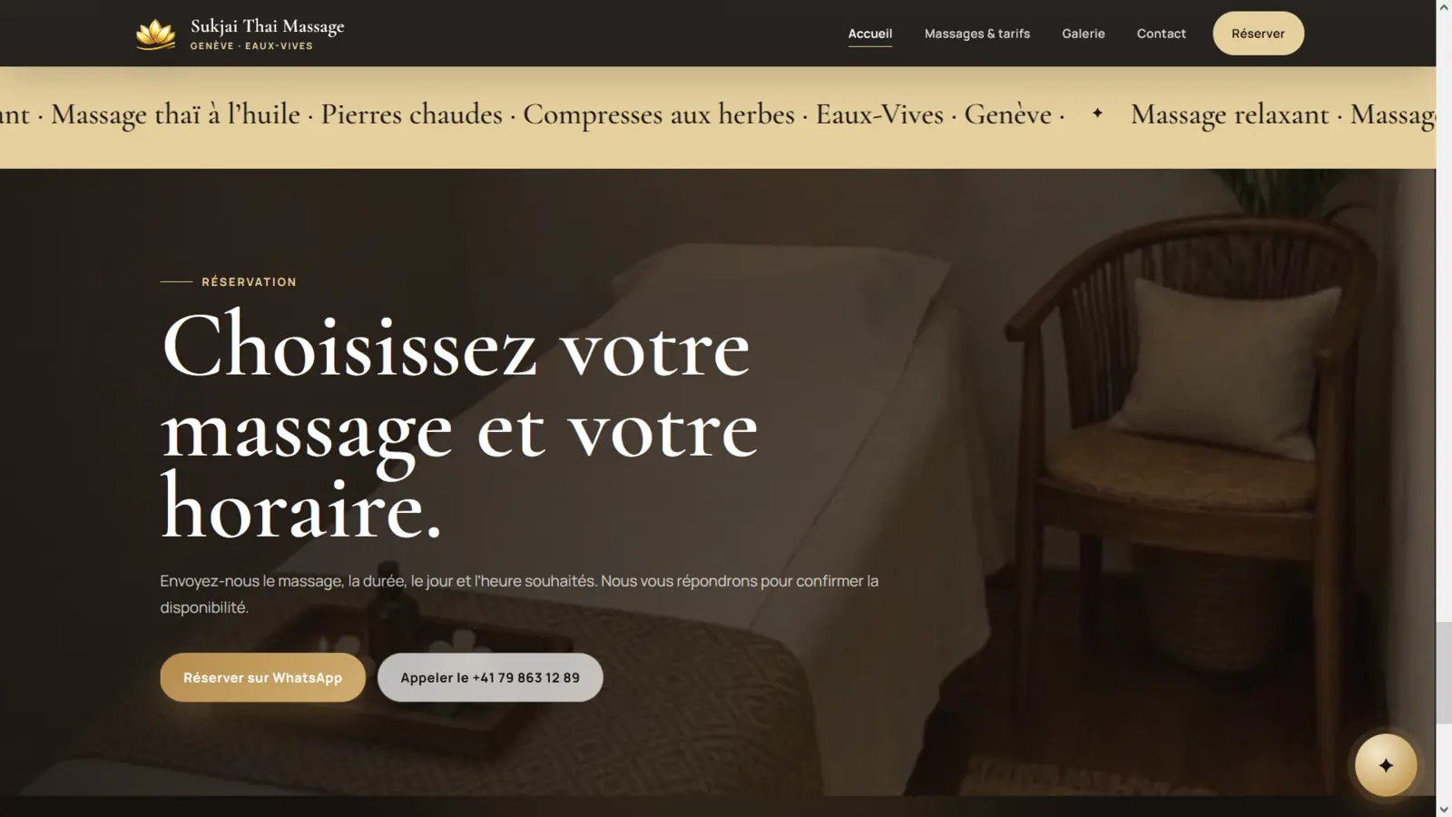 ภาพหน้าจอเว็บไซต์ผลงาน Sukjai Thai Massage Genève ลำดับที่ 5