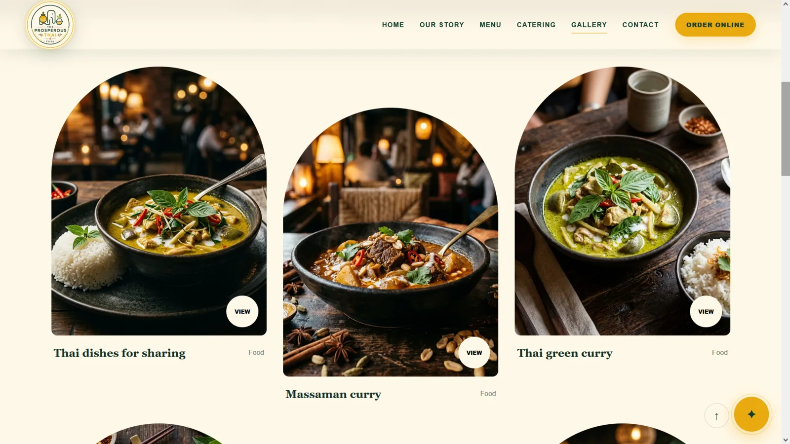 The Prosperous Thai website project screenshot 5