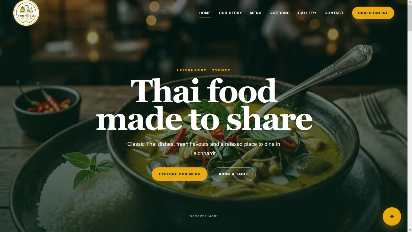 The Prosperous Thai website project screenshot 1