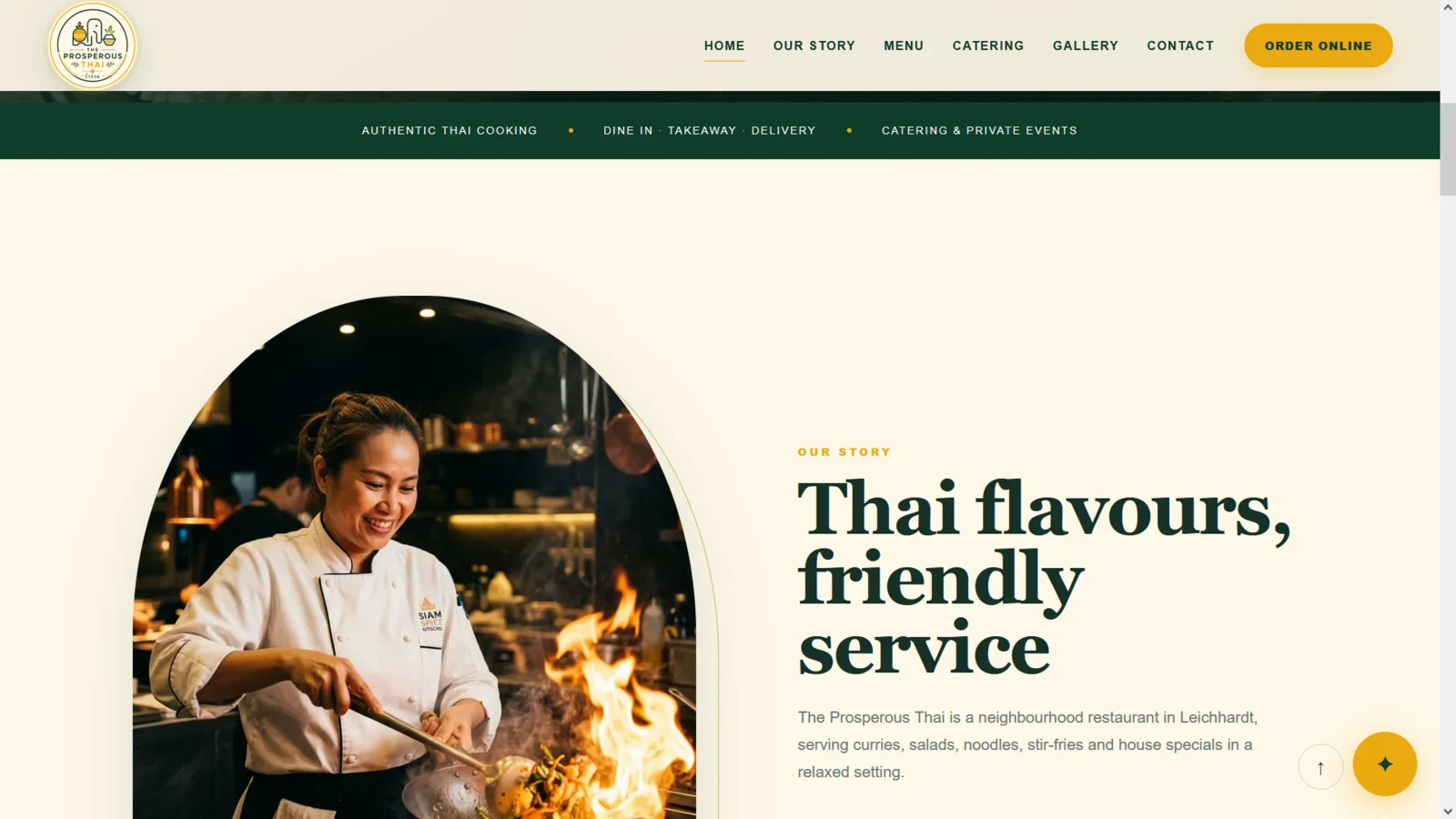 The Prosperous Thai website project screenshot 2